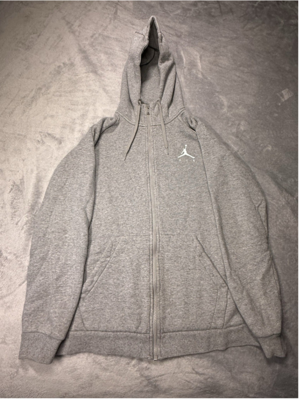 Jordan Jumpman Fleece Full-Zip Men's Hoodie Gray 939998-091 Size Medium 2018